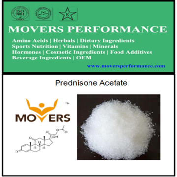 Hochwertige Hormone Prednison Acetate mit CAS Nr .: 125-10-0